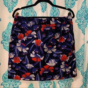 JCrew Colorful Mini Skirt with Pockets